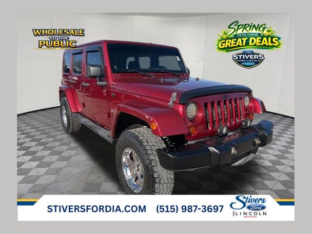 Deep Cherry Red Crystal Pearlcoat 2013 Jeep Wrangler Unlimited Sahara 4WD SUV / Crossover Four-Wheel Drive 5-Speed Automatic