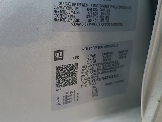 Used 2021 Chevrolet Silverado 1500 Truck