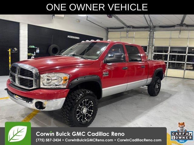 Flame Red 2007 Dodge RAM 2500 Pickup Truck Four-Wheel Drive 4-Speed Automatic