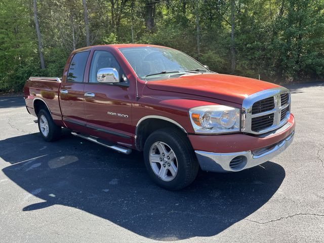Red 2007 Dodge RAM 1500 SLT Quad Cab RWD Pickup Truck Rear-Wheel Drive 5-Speed Automatic