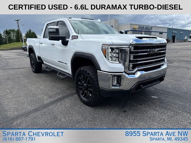 Summit White 2023 GMC Sierra 2500HD Pickup Truck Four-Wheel Drive Automatic