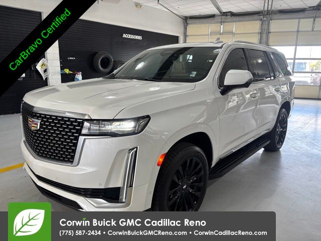 Crystal White Tricoat 2021 Cadillac Escalade SUV / Crossover Four-Wheel Drive 