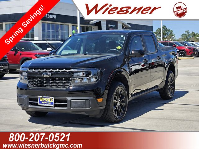 Shadow Black 2023 Ford Maverick XLT SuperCrew FWD Pickup Truck Front-Wheel Drive Continuously Variable Transmission