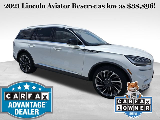 White 2021 Lincoln Aviator SUV / Crossover All-Wheel Drive Automatic