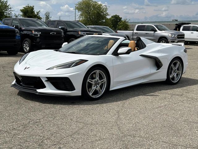 Arctic White 2023 Chevrolet Corvette Convertible Rear-Wheel Drive 8-Speed Dual Clutch