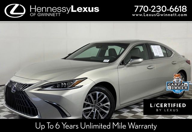 Brown (Moonbeam Beige Metallic) 2022 Lexus ES Hybrid Sedan Front-Wheel Drive Continuously Variable Transmission