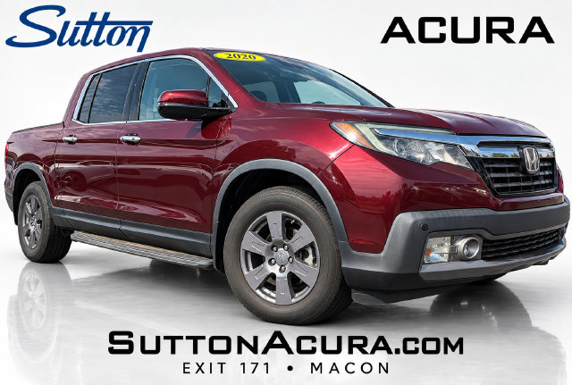 Red (Deep Scarlet Pearl) 2020 Honda Ridgeline Pickup Truck All-Wheel Drive 9-Speed Automatic