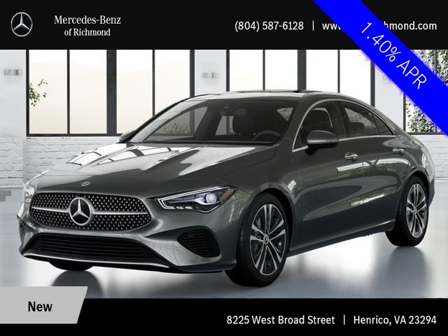 Mountain Gray Metallic 2026 Mercedes-Benz CLA 250 4MATIC Coupe All-Wheel Drive 8-Speed Dual Clutch