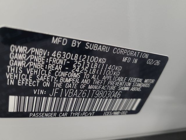2026 – Subaru – WRX