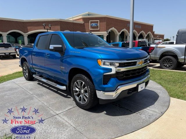 Glacier Blue Metallic 2023 Chevrolet Silverado 1500 Pickup Truck Four-Wheel Drive Automatic