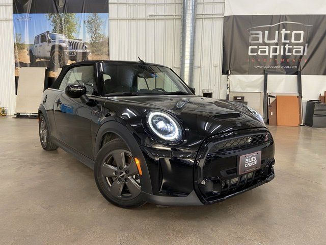 Midnight Black Metallic 2022 MINI Cooper S Convertible FWD Convertible Front-Wheel Drive 7-Speed Automatic