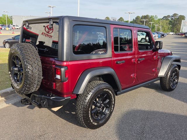 Used 2021 Red Jeep Unlimited Willys image 12