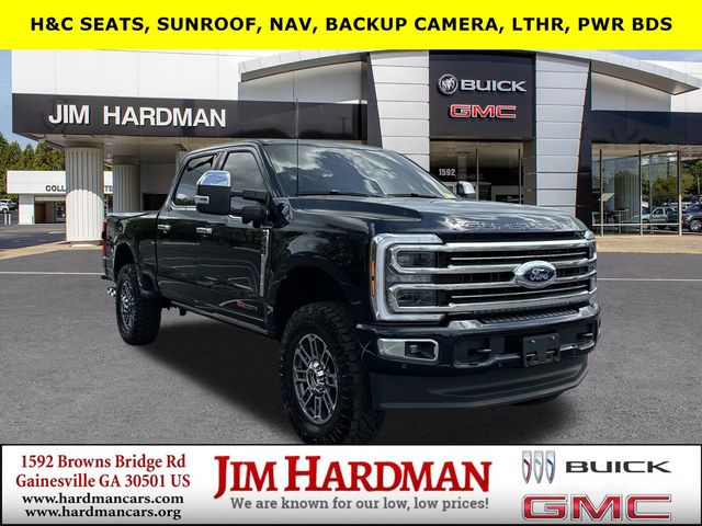Blue Metallic 2025 Ford F-250 Super Duty Platinum Crew Cab 4WD Pickup Truck Four-Wheel Drive Automatic