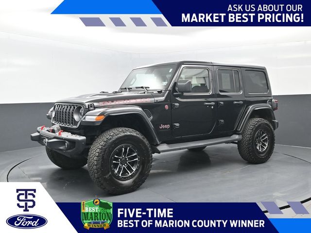 Black Clearcoat 2025 Jeep Wrangler SUV / Crossover Four-Wheel Drive 8-Speed Automatic