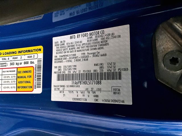 2020 Ford Mustang EcoBoost Blue at Grove City Ford