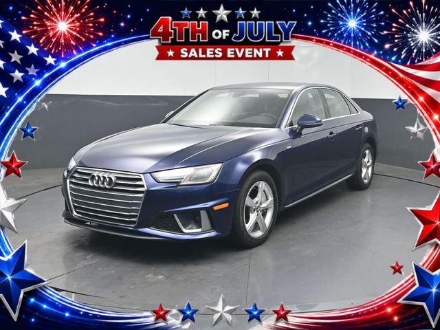 Blue Metallic 2019 Audi A4 Sedan All-Wheel Drive 7-Speed Automatic