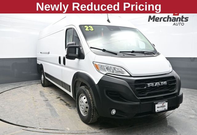Bright White Clearcoat 2023 RAM ProMaster 3500 159 High Roof Extended Cargo Van FWD Van Front-Wheel Drive 9-Speed Automatic