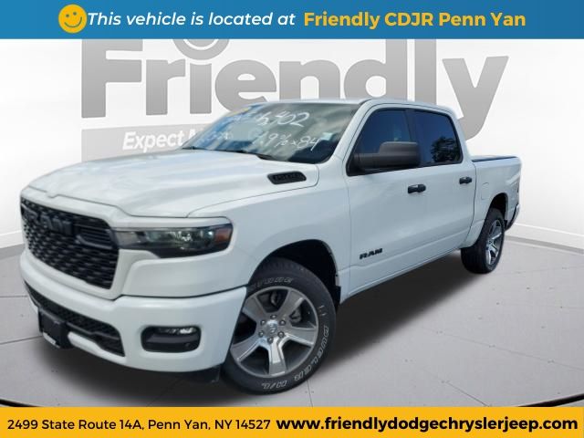 Bright White Clearcoat 2026 RAM 1500 Pickup Truck Four-Wheel Drive 8-Speed Automatic