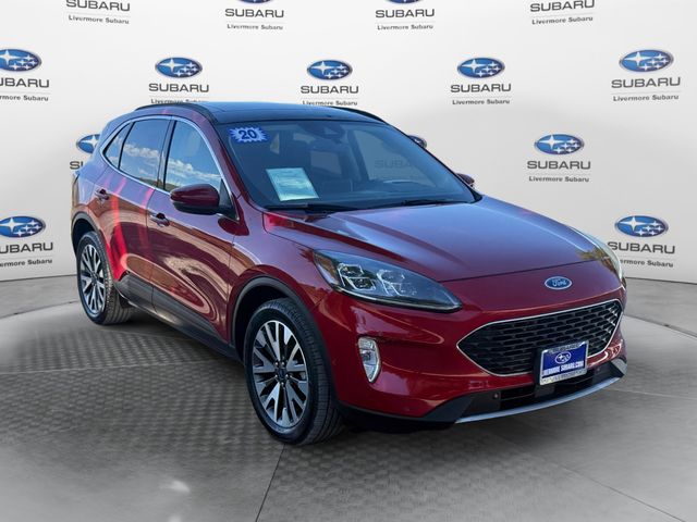 Red Metallic 2020 Ford Escape Titanium AWD SUV / Crossover All-Wheel Drive 8-Speed Automatic