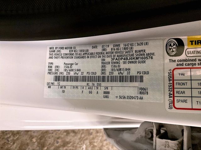 2019 Ford Fiesta SE White at Carlisle Cadillac Buick GMC