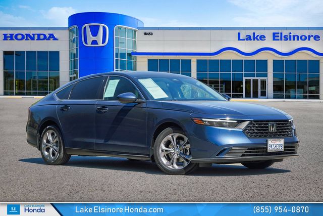 Canyon River Blue Metallic 2024 Honda Accord Sedan Front-Wheel Drive Continuously Variable Transmission