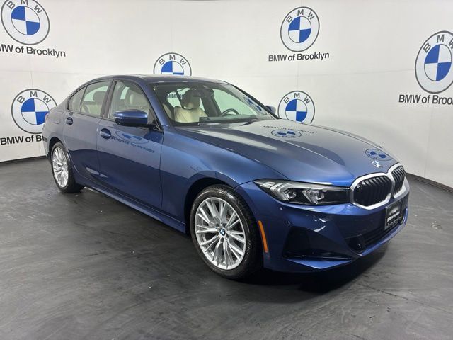 Phytonic Blue Metallic 2023 BMW 3 Series Sedan All-Wheel Drive 8-Speed Automatic