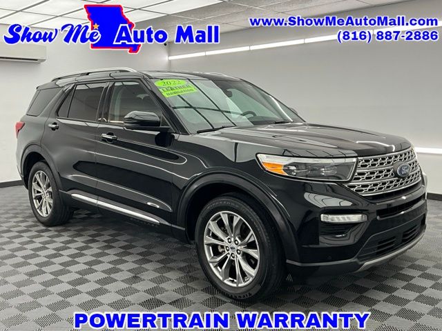 Black Metallic 2022 Ford Explorer Limited AWD SUV / Crossover All-Wheel Drive Automatic
