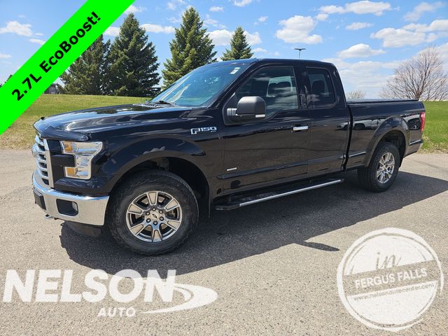 Shadow Black 2016 Ford F-150 XLT SuperCab 4WD Pickup Truck Four-Wheel Drive 6-Speed Automatic