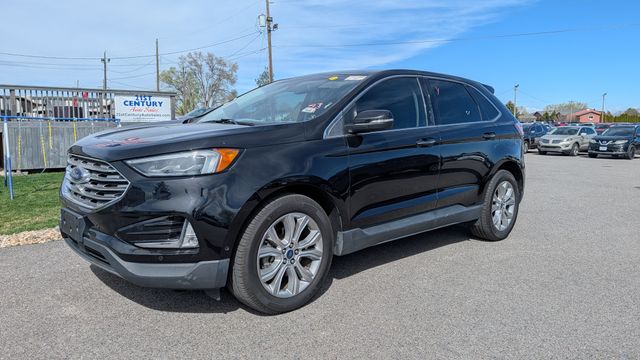 Black Metallic 2019 Ford Edge Titanium FWD SUV / Crossover Front-Wheel Drive 8-Speed Automatic