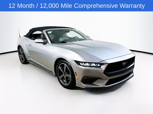 Silver Metallic 2024 Ford Mustang EcoBoost Convertible RWD Convertible Rear-Wheel Drive Automatic