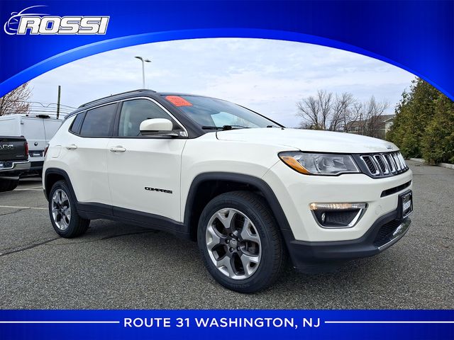 White Clearcoat 2019 Jeep Compass Limited 4WD SUV / Crossover Four-Wheel Drive 9-Speed Automatic