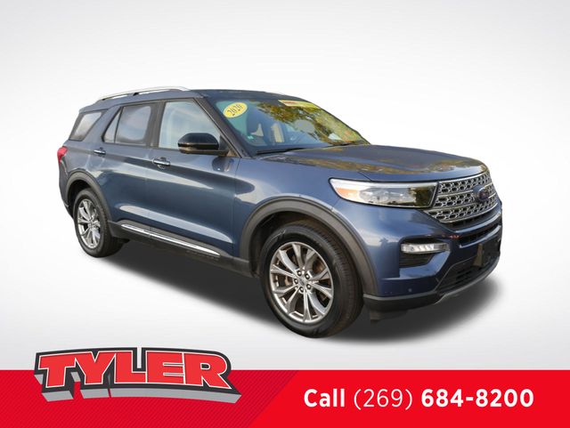 Blue Metallic 2020 Ford Explorer Limited AWD SUV / Crossover All-Wheel Drive Automatic