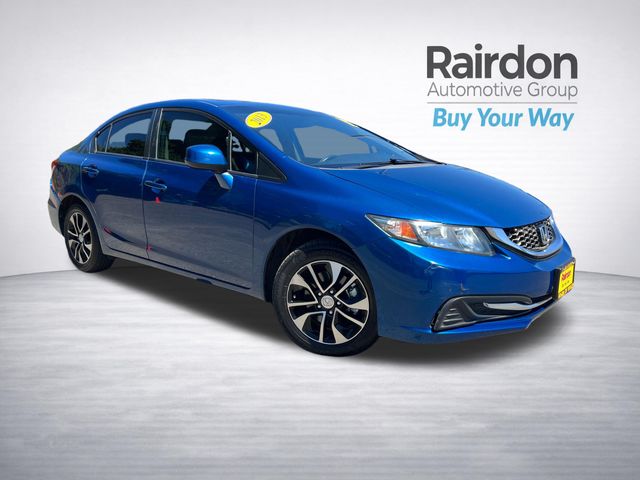 Dyno Blue Pearl 2013 Honda Civic Sedan Front-Wheel Drive 5-Speed Automatic