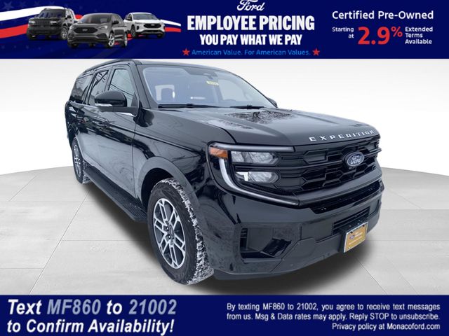 Black Metallic 2025 Ford Expedition MAX Active 4WD SUV / Crossover Four-Wheel Drive Automatic
