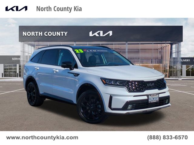 Glacial White Pearl 2023 Kia Sorento SUV / Crossover All-Wheel Drive 8-Speed Dual Clutch