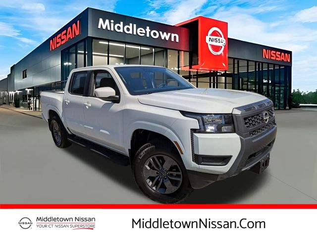 Glacier White 2025 Nissan Frontier Pickup Truck Four-Wheel Drive 9-Speed Automatic Overdrive