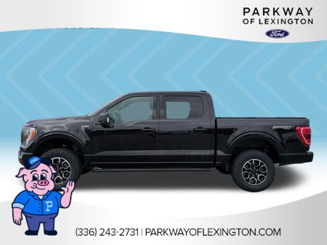 Used 2023 Agate Black Metallic Ford XLT image 2