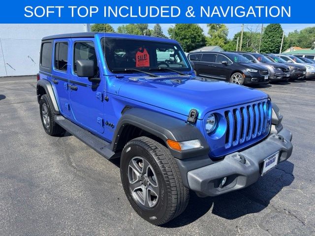 Hydro Blue Pearl Coat 2021 Jeep Wrangler SUV / Crossover Four-Wheel Drive 8-Speed Automatic