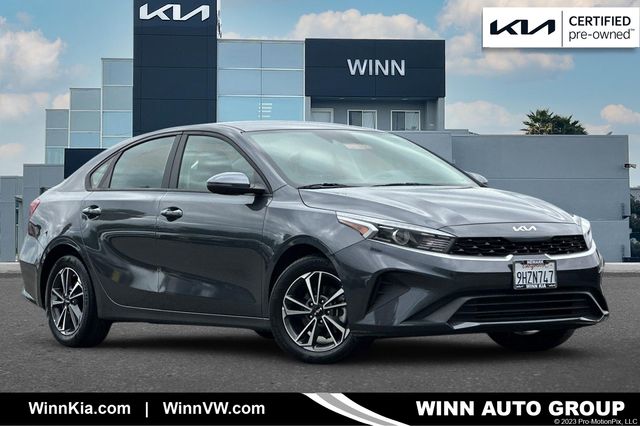 Gravity Gray 2023 Kia Forte LXS FWD Sedan Front-Wheel Drive Continuously Variable Transmission
