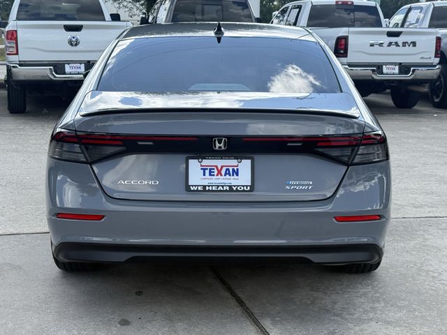 2024 Honda Accord Hybrid Sport White at DeMontrond Gulf Freeway