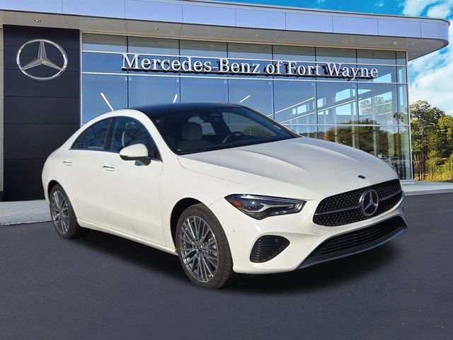 Polar White 2025 Mercedes-Benz CLA 250 4MATIC Coupe All-Wheel Drive 8-Speed Dual Clutch