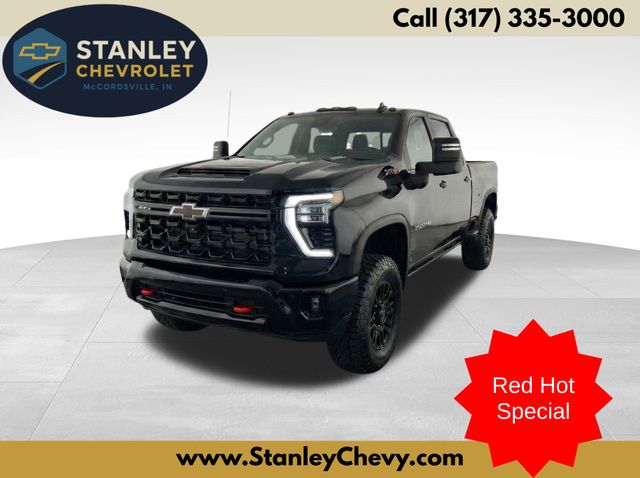 Black 2024 Chevrolet Silverado 2500HD ZR2 Crew Cab 4WD Pickup Truck Four-Wheel Drive Automatic