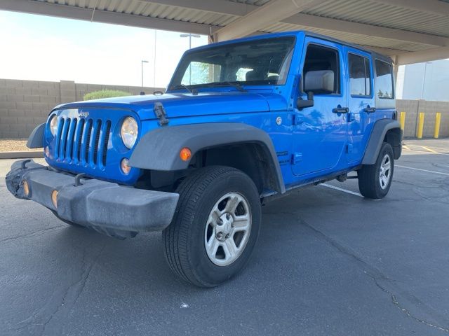 Hydro Blue Pearl Coat 2016 Jeep Wrangler Unlimited Sport 4WD SUV / Crossover Four-Wheel Drive 5-Speed Automatic