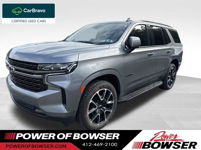 Gray (Satin Steel Metallic) 2022 Chevrolet Tahoe SUV / Crossover Four-Wheel Drive