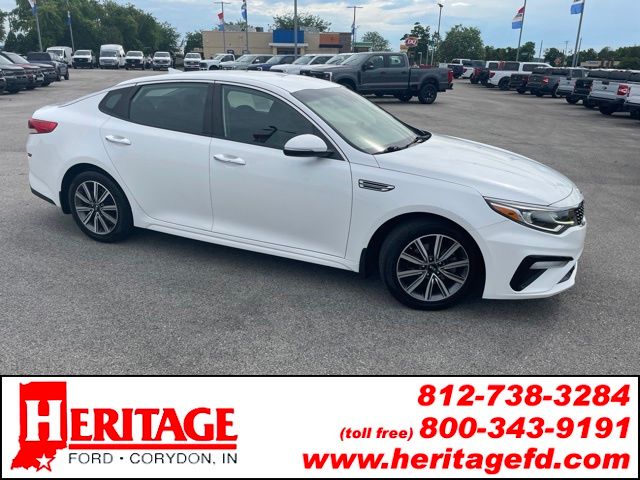 Snow White Pearl 2019 Kia Optima LX FWD Sedan Front-Wheel Drive 6-Speed Automatic