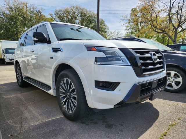 Aspen White Tricoat 2021 Nissan Armada SL 4WD SUV / Crossover Four-Wheel Drive 7-Speed Automatic