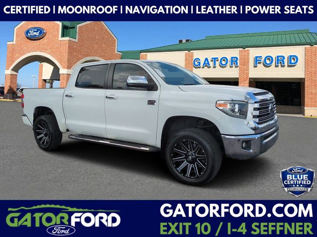 Super White 2020 Toyota Tundra 1794 Edition CrewMax 4WD Pickup Truck Four-Wheel Drive 6-Speed Automatic