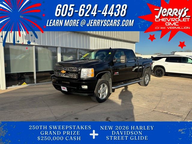 Black 2013 Chevrolet Silverado 2500HD LTZ Crew Cab 4WD Pickup Truck Four-Wheel Drive 6-Speed Automatic