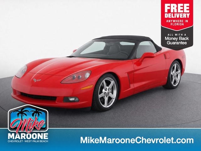 Victory Red 2008 Chevrolet Corvette Convertible Rear-Wheel Drive 6-Speed Automatic