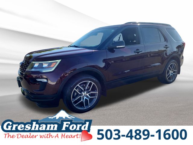 Red (Burgundy) 2018 Ford Explorer SUV / Crossover All-Wheel Drive 6-Speed Automatic
